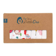 Baby Bandana Dribble Bibs Cotton Pack Of 8 - Girls-Clearance image 4