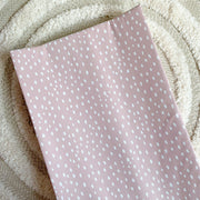 Anti-Roll Wedge Changing Mat - Dusky Pink Spotty Print image 2