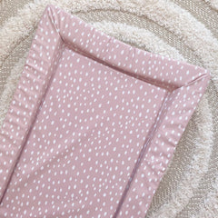 Standard Changing Mat - Dusky Pink Spots Print