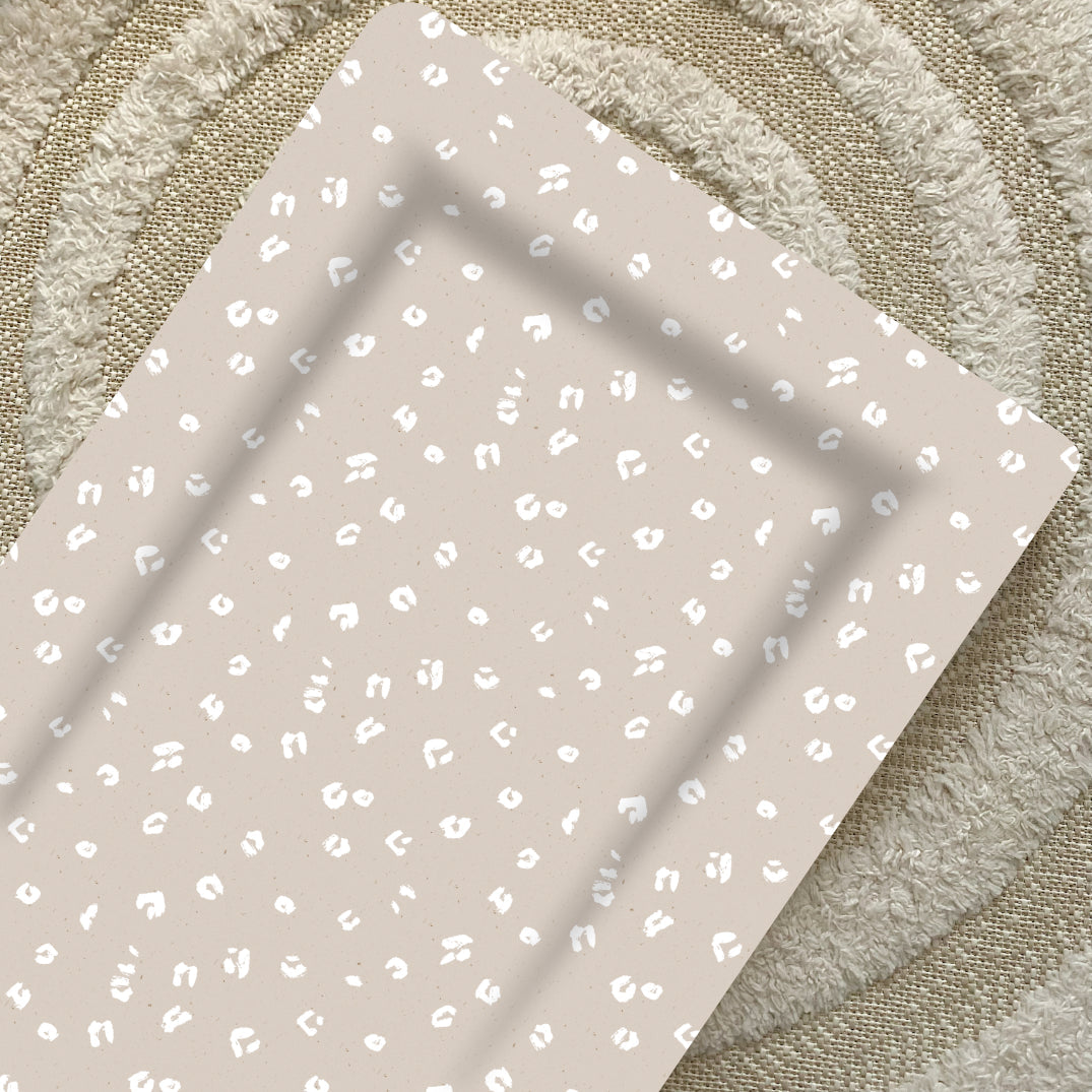 Standard Changing Mat - Sand Animal Print