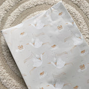 Anti-Roll Wedge Baby Changing Mat - Welcome Baby Print image 2