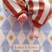 Anti-Roll Wedge Baby Changing Mat - Blue Harlequin image 11