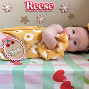 Anti-Roll Wedge Baby Changing Mat - Cherry image 5