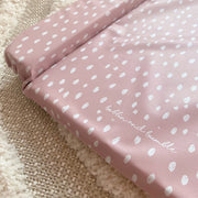 Standard Changing Mat - Dusky Pink Spots Print image 5
