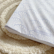 Anti-Roll Wedge Changing Mat - Blue Ocean Waves Print image 4