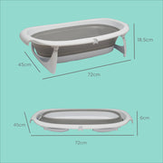Vital Baby Foldable Baby Bath - Grey & White image 6