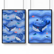 Dolphin Nursery Wall Art Prints – Set of 2 image 8