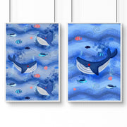 Dolphin Nursery Wall Art Prints – Set of 2 image 7