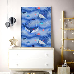 Dolphin Nursery Wall Art Prints – Set of 2