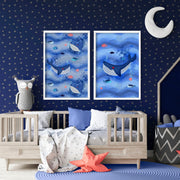Dolphin Nursery Wall Art Prints – Set of 2 image 3