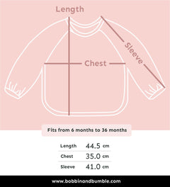 Long Sleeved Baby Bib - Houseplant Haven