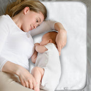 Plush Tummy Time Mat in White & Grey for Newborn Baby image 2