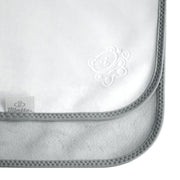 Plush Tummy Time Mat in White & Grey for Newborn Baby image 6