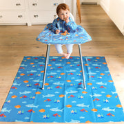Wipeezee Splash Mat - Turquoise Blue Sea Creatures image 2