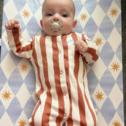Anti-Roll Wedge Baby Changing Mat - Blue Harlequin image 6