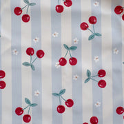 Long Sleeved Baby Bib - Cherry Stripe image 10