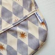 Long Sleeved Baby Bib - Blue Harlequin image 5