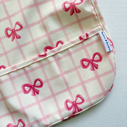 Long Sleeved Baby Bib - Pink Bow image 8