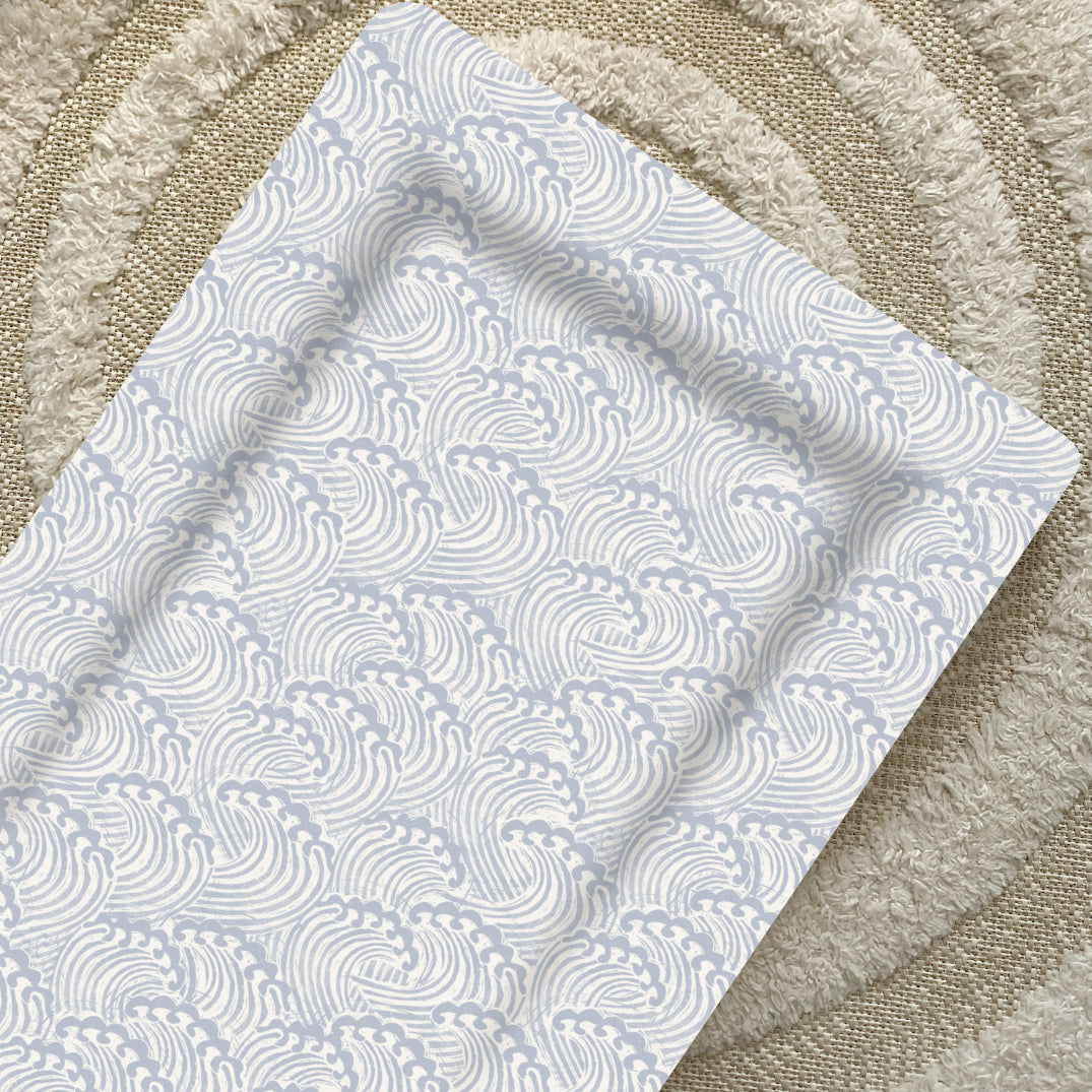 Standard Changing Mat - Ocean Waves Print