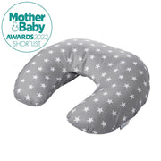 Breast Feeding Maternity Nursing Pillow - Grey with Stars image 2