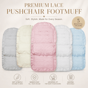 Universal Broderie Anglaise Pushchair Footmuff / Cosy Toes image 2