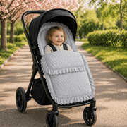 Universal Broderie Anglaise Pushchair Footmuff / Cosy Toes image 10