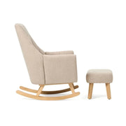 Tutti Bambini Jonah Rocking Chair & Foot Stool - Stone image 8