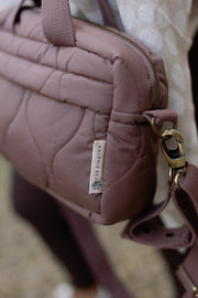 Ralphie Bear Quilted Changing Stroller Bag - Brown/Pears image 8