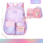 Gradient & Starry Sky Primary School Backpack image 5