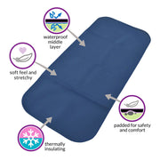 Junior Changing Mat - Steel Blue/Black image 6