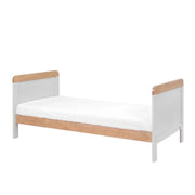 Tutti Bambini Rio Cot Bed with Cot Top Changer & Mattress - Dove Grey/Honey Oak image 6