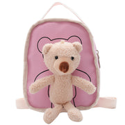 Cute Bear Doll Mini Canvas Kindergarten Backpack image 9