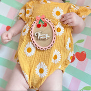 Anti-Roll Wedge Baby Changing Mat - Cherry image 10