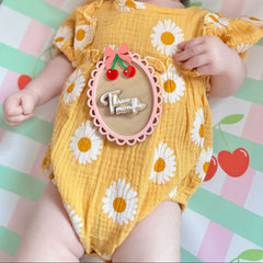 Anti-Roll Wedge Baby Changing Mat - Cherry