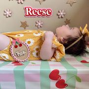 Anti-Roll Wedge Baby Changing Mat - Cherry image 7