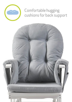 Haywood Reclining Glider Chair with Footstool