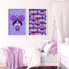 Butterfly Nursery Wall Art Prints – Set of 2