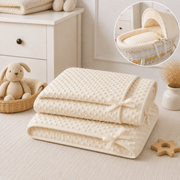 Cream Dimple Moses Basket Bedding Set (Basket Not Included!) image 2