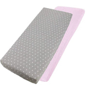 Crib Jersey Fitted Sheets 100% Cotton 40x90cm - Pack Of 2 - Fits All Models image 144