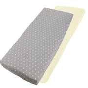 Crib Jersey Fitted Sheets 100% Cotton 40x90cm - Pack Of 2 - Fits All Models image 126