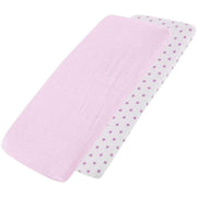 Crib Jersey Fitted Sheets 100% Cotton 40x90cm - Pack Of 2 - Fits All Models image 96