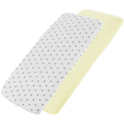Crib Jersey Fitted Sheets 100% Cotton 40x90cm - Pack Of 2 - Fits All Models image 44
