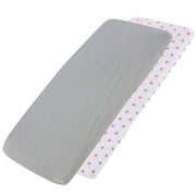 Crib Jersey Fitted Sheets 100% Cotton 40x90cm - Pack Of 2 - Fits All Models image 108
