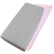 Crib Jersey Fitted Sheets 100% Cotton 40x90cm - Pack Of 4 - Fits All Models image 132