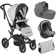 Jané Crosswalk-R All-Terrain Travel System with Carrycot & Koos iSize R1, Tech Mouse / Black Grey image 1