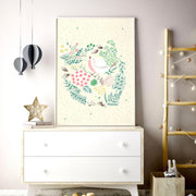 Bird & Floral Nursery Wall Art Prints – Set of 2 image 2
