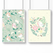 Bird & Floral Nursery Wall Art Prints – Set of 2 image 5