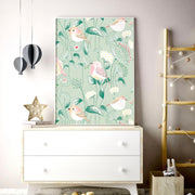 Bird & Floral Nursery Wall Art Prints – Set of 2 image 3