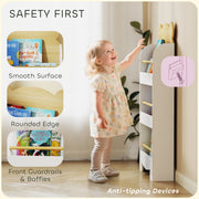 AIYAPLAY 3-Tier Kids Bookshelf – White image 4