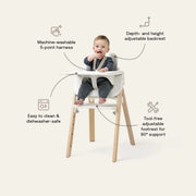 Stokke Steps Highchair - Black/Warm Brown image 2